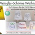 Stickdateien ITH-Weinglas-SchirmeWeihnacht für den 13x18 Rahmen