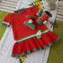 Strawberry Field Dress set for 3 to 18 months