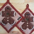 Patchwork Topflappen "Gingerbread"