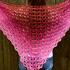 triangular shawl "Cupcake" with beautiful border