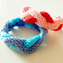 Knitted bracelet "The Waves of Sea and Love"