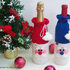 152 Knitting Pattern - Santa bottle covers for wine and champagne