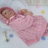 Strickanleitung Babykleid Gitta für Baby und Reborn Gr.50/56