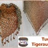 Tuch "Tigerauge" mit 1 BOBBEL-COTTON XTRA von Woolly Hugs