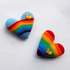 Amigurumi pattern for Rainbow heart souvenirs. Valentine's Day gift