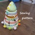 Pyramid for baby,soft pyramid toy for children, PDF sewing pattern.