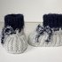 Strickanleitung Babyschuhe, Booties im Patentmuster, Sohlenlänge 10 cm