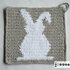 Bunny Potholder Crochet Pattern - for beginners