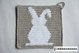 Bunny Potholder Crochet Pattern - for beginners