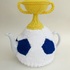 Football and World Cup Trophy Tea Cosy