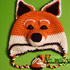 Fox Animalhat Crochet Pattern in 4 sizes