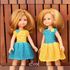 Doll dress "Fantasia" for 13-inch (30-35 cm) dolls Crochet pattern