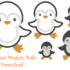 Stickdatei Pinguin Baby