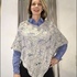 Eleganter Damen-Poncho mit Wellen