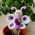 Crochet Pattern Flower Stick "Frieda" Butterfly