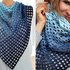 Triangular Scarf "Aquamarine" – Crochet Pattern