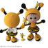 173 Crochet Pattern - Girl Doll in a Bumblebee outfit - Amigurumi PDF file by Stelmakhova CP