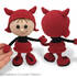 158 Crochet Pattern - Girl doll in a Halloween devil outfit - Amigurumi PDF file by Stelmakhova CP