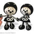 159 Crochet Pattern - Girl doll in a Halloween Skeleton outfit - Amigurumi PDF file by Stelmakhova CP