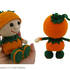 127 Crochet Pattern - Girl doll in a Pumpkin outfit - Amigurumi PDF file by Stelmakhova CP