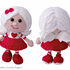 125 Crochet Pattern - Girl doll in a Valentine outfit - Amigurumi PDF file by Stelmakhova CP