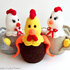 131 Knitting Pattern - Hen and Rooster - Amigurumi PDF file by Zabelina CP