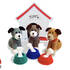 181 Knitting Pattern - Dogs with bowls and bones - Amigurumi PDF file by Zabelina CP