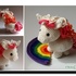 EINHORN, mini mit Regenbogen - Häkelanleitung