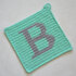 Letter "B" Potholder Crochet Pattern - for beginners