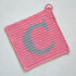 Letter "C" Potholder Crochet Pattern - for beginners