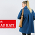 FrauKATI Sweatjacke mit Schalkragen