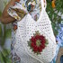 Häkelanleitung Umhängetasche, mit "3-D Rosen" Granny Square