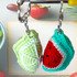 Crochet pattern: Keychain melon and lime