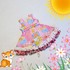 Dress frills girls toddler, baby girl's PDF sewing pattern, upper and lower skirt, to fit 1 to 9 years.