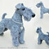 103 Crochet Pattern - Kerry Blue Terrier dog with wire frame - Amigurumi PDF file by Chirkova CP