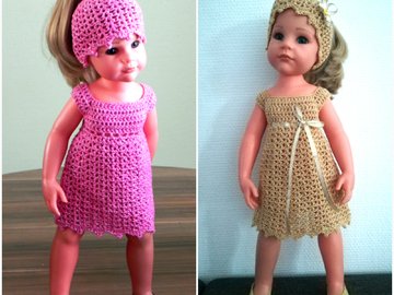 Crochet Dress PATTERN Like a Pink Cloud Dress sizes up to 8 Years english  Only 