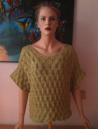 Strickanleitung Shirt Kurzpulli Legolas Grosse 36 38 40 42 44 46