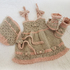 Little Bo-Peep Baby Dress, Bonnet and Bootie Set  (0 - 24 months)