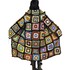 crochet paTTern *oversiZed multicolor reTro COAT with HOOD* us-english, crochet coat