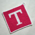 Letter "T" Potholder Crochet Pattern - for beginners