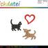 Stickdatei "Hund-Katze-Herz"