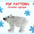 Pattern Chrochet Appliques polar bear