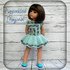 Crochet pattern Doll dress "Diagonal"