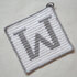 Letter "W" Potholder Crochet Pattern - for beginners