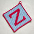 Letter "Z" Potholder Crochet Pattern - for beginners