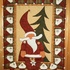 Wandquilt  Adventskalender "Santa Is Coming"