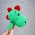 Crochet Pattern Dinosaur Rattle, crochet Babyrattle