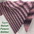 Tuch Relief-Patent-Blätter mit 1 BOBBEL-COTTON oder mit YEAR-SOCKS von Woolly Hugs gestrickt