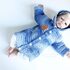 Baby & children's jacket "Lagoon", size 0 m.-5 y. (raglan, wave pattern)