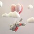 Häkelanleitung Babymobile "Dream" mit Hase, Ballons und Wolken